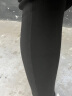 诗莉奥（SHILIAO）紧身修身显瘦显高健身瑜伽舞蹈鲨鱼皮春秋款打底外穿加长高个 黑色【磨毛绒款】 L码(105-130斤) 实拍图