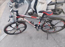 金武端自行车成人山地车公路赛车单车骑行变速超轻越野中学生初中青少年 尊享版-三刀轮-黑红色【铝架】 26寸30速 实拍图
