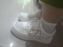大东女士小白鞋女鞋2026春秋新款镂空透气运动休闲鞋时尚厚底舒适百搭鞋 白色网面 升级款 显瘦版型 建议拍大一码 36 实拍图