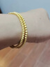 六福珠宝新年礼物 足金简约圆珠黄金手链女款手串 计价 约4.94克-光面 实拍图