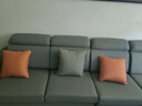 创繁现代可拆洗布艺沙发简约客厅小户型免洗科技布沙发组合家具 五人位+左右互换贵妃+茶几 乳胶+海绵座包/猫抓皮 实拍图