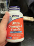 诺奥（NOW）深海鱼油软胶囊高纯度omega3通血管降血脂非鱼肝油中老年人保健品 【浓缩鱼油】75%含量 180粒*1瓶 实拍图