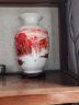 景德镇陶瓷器鸿运当头三件套花瓶新中式客厅酒柜办公室装饰品摆件 鸿运当头(三件套)+龙头支架 实拍图