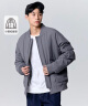 森马（Semir）[三防]棉服男冬季时尚飞行员夹克简约外套休闲上衣 品灰20226 175/92A/L 实拍图