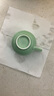 祥燕（xiangyan） 单耳小茶杯花茶杯陶瓷茶杯有耳功夫带把白瓷带柄小茶杯单杯 梅子青 实拍图