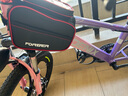 永久自行车包车前包横梁包山地车前挂驮包 触屏上管包黑红  实拍图