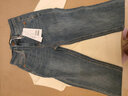 欧莎（OSA）【裤王】高腰九分法棍直筒牛仔裤女冬季季梨形身材烟管裤子 蓝色 XS 实拍图