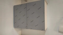 九尘定制厨房吊柜挂墙式阳台置物柜卧室壁橱卫生间储物柜墙壁柜包安装 长80深30高60两门现代灰 实拍图