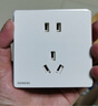西门子（SIEMENS）86型墙壁开关插座面板 哑光磨砂 睿宸系列象牙白色 五孔插座 实拍图