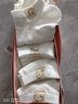 浪莎袜子女夏季薄款船袜隐形浅口短袜女士纯棉吸汗透气白色女袜 【抗菌消臭】条纹白色5双 均码 实拍图