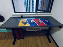 木藝生高端智能电动升降电脑桌台式书桌办公电竞游戏桌子书房工作台 高配双电机3节栗灰色+多功能插排 160*70(新科技3零桌面) 实拍图