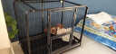 贝尼宠 狗笼子大型犬 狗笼拉布拉多哈士奇萨摩耶中型犬宠物狗笼子 不锈钢折叠全方管 长96宽64高82cm 实拍图