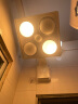 洛克菲勒（ROCK FILE）浴霸壁挂式灯泡取暖卫生间挂壁灯暖浴室挂墙取暖器家用暖灯免打孔 钢化白泡+（触控+遥控+漏电保护 实拍图