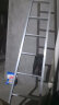 康鹏加厚铝合金梯子家用直梯单梯一字梯单边侧工程梯伸缩爬直梯阁楼梯宿舍扶梯上下床铺梯子 2.5米单梯，材料厚度3.0毫米 实拍图