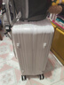 翰采大容量行李箱可上飞机前开盖登机箱小型密码箱旅行箱拉杆箱皮箱 双隔离侧开口【明日达/送上门】奶白色 28英寸 【多人长途】多功能/加厚/顶配 实拍图