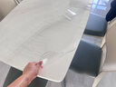 钟爱一生桌垫透明桌面垫餐桌布防水防油PVC软玻璃茶几垫水晶板台面垫抗菌 【透明4.0】母婴级抗菌99.9%-足厚2mm 80*135cm 实拍图