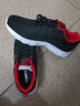 安踏男鞋运动鞋秋冬季男士透气网面跑步鞋轻质减震软底休闲皮面鞋子男 【透气网面】5581-10黑/红/白 42 (260mm) 实拍图
