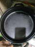小幸福鑄鐵（KITCHEN LITTLE HAPPINESS KITCHEN）铸铁平底锅不粘锅无油烟厚铁锅煎锅无涂层烙饼锅燃气灶电磁炉通用 直径28cm单锅+隔热手套 28cm 实拍图
