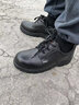 赛维纳 牛皮劳保鞋男透气款安全鞋工作鞋防滑防砸防刺穿钢包头橡胶底 黑色 015款功能鞋 40 厂送 实拍图