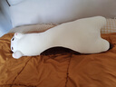 捉趣（ZHUOQU）猫咪抱枕公仔毛绒玩具女孩长条玩偶冰丝睡觉夹腿抱枕女生生日礼物 三花色【独立内胆】 全长约90cm 实拍图