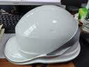 代尔塔(Deltaplus) ABS材质带荧光条反光条 工地工程绝缘安全帽电工防撞耐高温102018 白色 实拍图