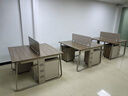 时仁（ShiRen）办公桌椅组合职员简约现代办公家具员工位卡座钢架桌 卡其色 色卡一块（定制颜色） 实拍图