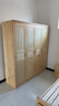 顾虎可定制松木大衣柜2米四门儿童实木衣橱带裤架对开门原木大板直拼 环保水性漆 180宽55深195高（清漆） 实拍图