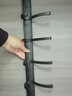淼源挂衣钩玄关衣服挂钩连排墙上门后墙壁挂钩衣帽钩壁挂勾衣柜挂钩架 黑色凤尾排钩/六钩/总长55厘米 实拍图