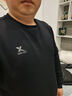 特步运动卫衣男士圆领春秋季新款加绒保暖男士加厚长袖休闲上衣打底衫 黑色(常规基础) L /175 实拍图