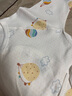 贝乐咿新生儿衣服秋季冬款刚出生婴儿和尚服连体衣纯棉初生宝宝哈衣爬服 5136大吉大利+1997苹果熊 59cm （建议1-3个月） 实拍图