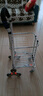 杰适（jieshi）购物车爬楼买菜折叠款便携手拉车铝合金拖车上楼梯车老年菜篮推车 八轮-旗舰加粗轴承水晶轮 实拍图