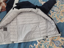 波司登（BOSIDENG）谷爱凌同款冲锋衣鹅绒羽绒服短款男女同款90绒三合一登山外套 铝色 安谧蓝82AE S 160/84A 实拍图