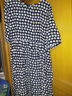 尚都比拉[100%桑蚕丝]高级感波点印花真丝连衣裙女轻奢裙子 藏蓝底花色 M 实拍图