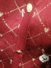 百图betu女装夏季新款毛针织衫V领小兔提花短袖针织衫女2303D18 红色 S 晒单实拍图