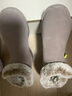 斯凯奇Skechers秋冬绒毛保暖加绒一脚蹬雪地短靴子女耐磨软底缓震鞋子 实拍图
