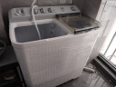海尔（Haier）洗衣机半自动13.5公斤大容量双缸双桶家用洗脱分离强力洗涤双桶以旧换新 13.5公斤透明上盖+水电分离+动平衡防打桶 实拍图
