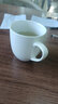 时光旧巷酒店宾馆白色陶瓷茶杯手握喝水水杯办公室会议杯金边带盖 无纹杯【250ML】 实拍图