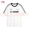李宁短袖T恤宽松男女同款棉质圆领足球元素运动上衣AHSU657 实拍图