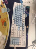黑爵（AJAZZ）AK35i合金机械键盘 PBT版 白蓝色 茶轴 可爱女生 游戏 背光 办公 电脑 笔记本 吃鸡键盘 实拍图