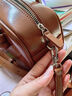 MUVA【赵昭仪同款】原创波士顿红色包包手提小拎包女真皮斜挎新款 焦糖棕 实拍图