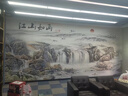 新中式意境山水墙布电视背景墙壁布茶室沙发壁纸无缝影视墙8d壁画 无缝绒底18d超浮雕貢绸布 定制 实拍图