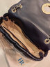 HR赫莲娜女包单肩斜挎包女软皮褶皱包高级感时尚女士包包生日礼物 黑色 实拍图