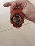 Mtin树脂表带表壳适配卡西欧G-SHOCK手表带GA110 140 GD120GLS GAX100 哑光红色黑字 16mm 实拍图