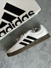 adidas「T头鞋」VL COURT复古休闲板板鞋德训鞋男女阿迪达斯轻运动   浅猩红/暖香草色/黄色   38 实拍图