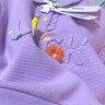 MQD童装女童百搭华夫格卫衣2022年冬装儿童卫衣宽松韩版休闲外套 淡紫色 140 晒单实拍图
