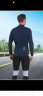 沃萨维（WOSAWE）春夏季公路车薄款长袖自行车骑行服高弹透气速干山地车短袖上衣男 黑色长袖+骑行长裤 XL（适合80-90kg) 实拍图