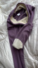 雅鹿女士德绒保暖裤大码高腰加肥加大修身中老年秋裤 紫色 3XL（135-155斤） 晒单实拍图