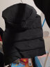 鸿星尔克新款男童羽绒马甲中大童休闲舒适保暖儿童马甲外套 正黑 150 实拍图