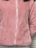 BURLEMON双面珊瑚绒外套情侣款毛绒开衫柔软舒适居家服休闲加厚保暖抓绒衣 XDS8888粉色-女 XL 实拍图