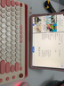 B.O.W航世 K650D双模无线蓝牙充电键盘 手机平板ipad电脑办公通用三模带卡槽支架键盘82键 茶奶酪 实拍图